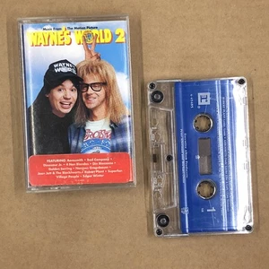 WAYNE'S WORLD 2 Soundtrack Cassette Tape 90s Soundtrack AEROSMITH DINOSAUR JR - Picture 1 of 7