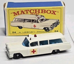 Matchbox Lesney No. 54 Cadillac Ambulance W/ Box Near Mint - Picture 1 of 16