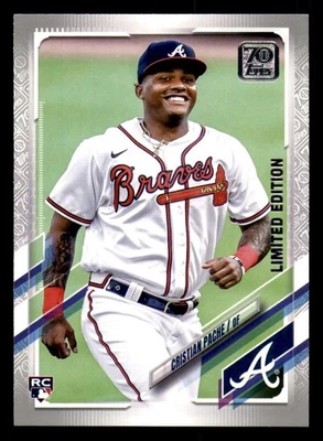 2021 Topps 70th Anniversary Limited Edition #187 Cristian Pache RC Atlanta Brave - Image 1 of 4