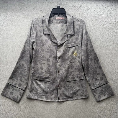 Винтажный Y2K Juicy Couture шелк атласный длинным рукавом пижамы верхний размер S новый с Ярлыками - Изображение 1 из 4