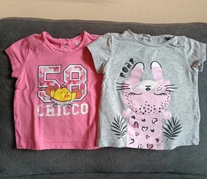 T-shirt Chicco taglia 9 mesi in cotone, rosa e grigia 68 cm - Imagen 1 de 14