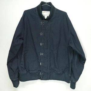 Orvis Hook Deck Jacket Mens XL Blue Navy Canvas Military USN Metal Clasp - Picture 1 of 12