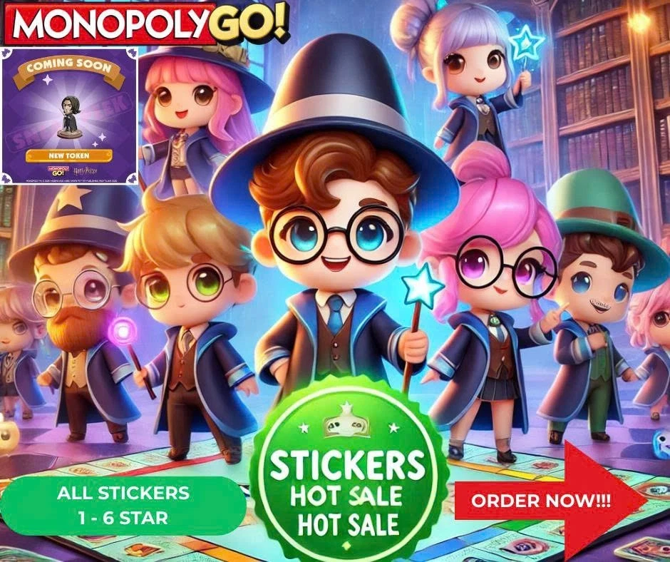Pegatinas Monopoly Go! 1⭐- 6⭐ Harry Potter GO! Álbum MÁS BARATO🔥SUPER RÁPIDO⚡24/7💬 Foto 1 de 1