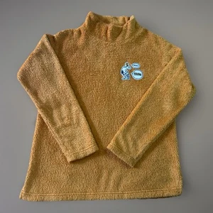 Uniqlo x Peanuts Snoopy Fleece Pullover Small Brown Sherpa Sweater Pre-Owned - Picture 1 of 7