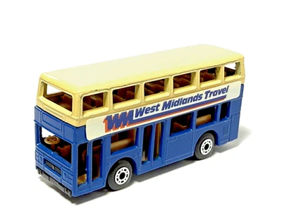 Лондонский автобус Matchbox MB17 Leyland Titan 1987 West Midlands дорожный как новый в коробке из ПВХ - Изображение 1 из 4