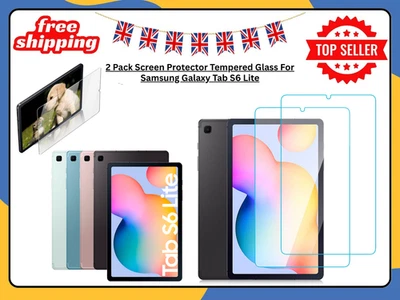 2X Tempered Glass Screen Protector For Samsung Galaxy Tab S6 Lite 10.4 P610 P615 - Image 1 of 4