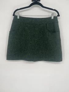 Vintage 90er Express International Rock gesprenkelt grün Wollmischung Mini Italien 11/12 - Bild 1 von 5