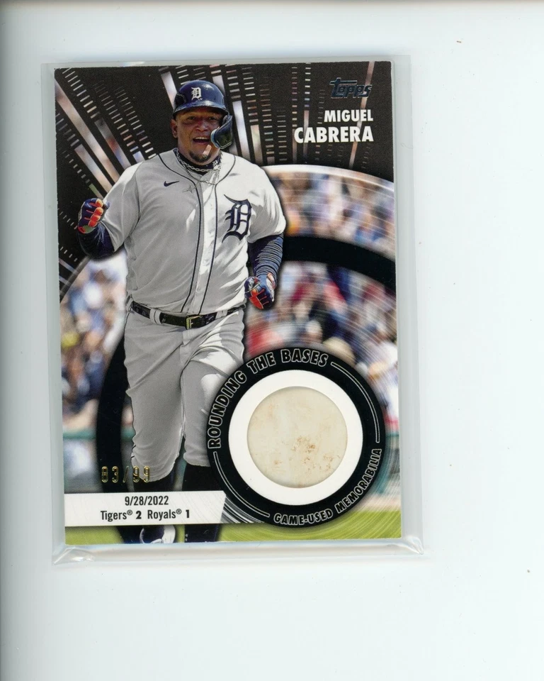2024 Topps Baseball Rounding the Base Patch Miguel Cabrera #d 83/99 - Image 1 of 1