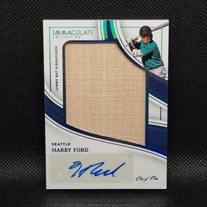 2023 Panini Immaculate Harry Ford Jumbo Bat Signatures Auto #1/1 Mariners - Picture 1 of 2