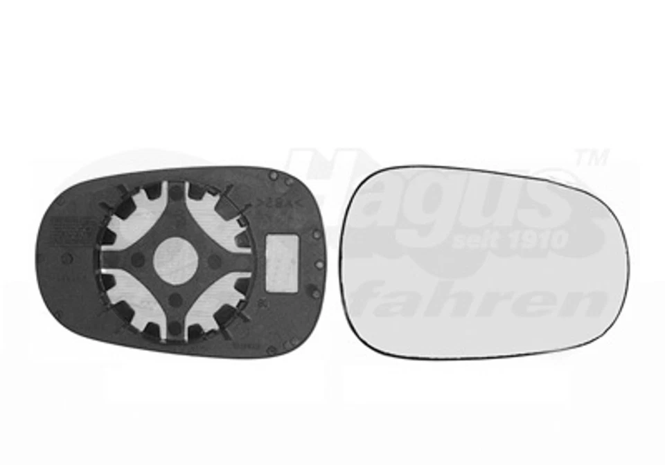 Spiegelglas Außenspiegel HAGUS VAN WEZEL 4323832 für RENAULT CLIO MEGANE SCÉNIC - Bild 1 von 4