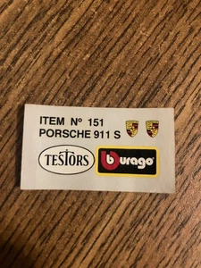 Vintage plastic model kit ??? scale Sticker/Decals - Porsche 911 S - Picture 1 of 3
