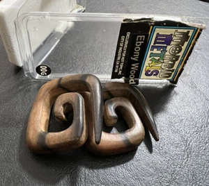 Morbid Metals Ebony Wood Ear Body Jewelry - Picture 1 of 7