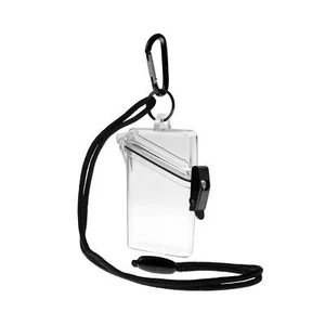 Waterproof ID Badge Holder Case Sports Case for Credit Cards Keys Fishing - Picture 1 of 7