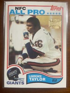 2001 Topps Archives Lawrence Taylor #51 of 178 1982 Rookie Reprint