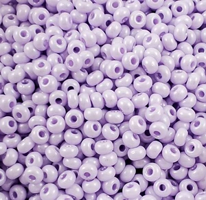 Czech Glass Seed Beads Size 6/0 " TERRA PEARL OAPQUE VIOLET " Loose 40 Grams - Picture 1 of 8