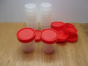 (Qty.12) Polypropylene Storage Bottles Wide Mouth Screws Jewelry Parts Coins 4oz - Picture 1 of 6