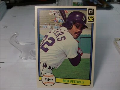 1982 Donruss Baseball  #155 - Rick Peters - Detroit Tigers  82-270 - Image 1 of 2