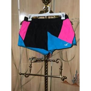 Hollister Women's Color Block Athletic Shorts S Black/Pink/Blue - Bild 1 von 5