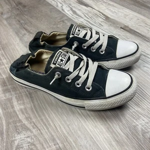 Converse Talla 8 Chuck Taylor All Star Shoreline Negro Sin Cordones para Mujer - Imagen 1 de 14