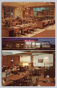 Bischof Buffet Restaurant Merle Hay Plaza Des Moines IA Iowa Mehransicht Postkarte - Bild 1 von 2