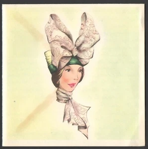 De colección 1954 SUNSHINE Tarjeta de Felicitación Estilo Nueva York Sombrero 1910 Pintura Original por Shirley - Imagen 1 de 7