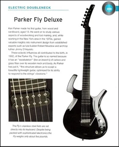 1992 Parker Fly Deluxe + 2002 Parker P-44 electric guitar history article print - Imagen 1 de 4
