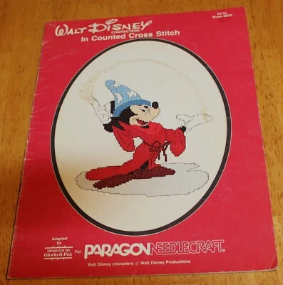 Paragon ~ WALT DISNEY CHARACTOR Libro de punto de cruz contado #5070 - Guc 13 Designs Foto 1 de 4