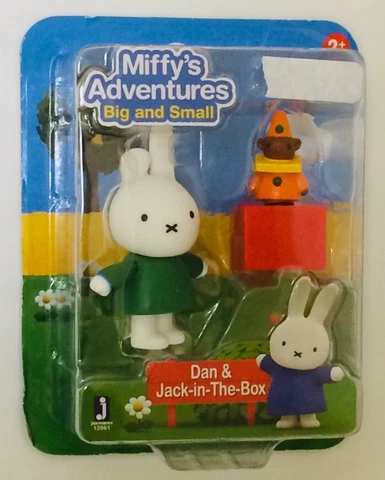 NIB Miffy's Adventures Big and Small Dan & Jack-in-The-Box 3" Figure Toy Cover