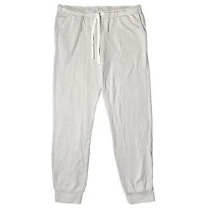 NWT $146 Monrow Supersoft Joggers Sweatpants Bone Women’s XL - Picture 1 of 7