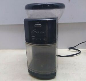 Capresso Electric Burr Coffee Grinder Herb Mill Bean Container Black