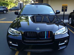 Fit For 08-13 BMW E71 X6 E70 X5 FRONT GRILLE MATTE BLACK with ///M Color - Bild 1 von 2