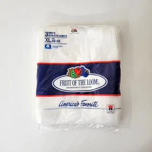Camisas deportivas para hombre Fruit of the Loom talla XL paquete de tres 1989 nuevo de lote antiguo - Imagen 1 de 4