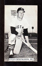 1960 Marty Keough RED SOX UNSIGNED 3-1/4 x 5-1/2  ORIGINAL B&W PHOTO POSTCARD #5