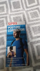 SPRI Posture Corrector Adjustable One Size Black New - Picture 1 of 6