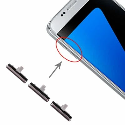 WIGENTO Für Samsung Galaxy S7 Sidekeys Seitentasten Schwarz Ersatzteil Zubehör Reparatur