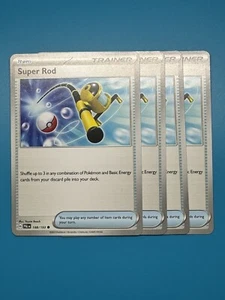 4x Super Rod 188/193 x4 - Paldea Evolved - Pokemon TCG - Playset - Picture 1 of 2