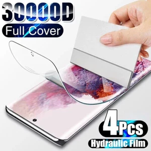 Film Screen Protector TPU 4PCS For Samsung S23 S22 S21 S20 Plus Ultra 5G - Picture 1 of 36