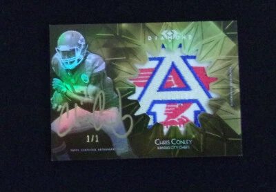 2015 TOPPS DIAMOND CHRIS CONLEY AUTOGRAPH LOGO PATCH #1/1 - Image 1 of 2