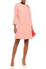 GOAT Honey Cutout Bow-detailed Wool-crepe Mini Tunic Dress In Blush UK 14, £480