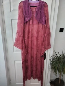 Kurdish Long Dress Size L/XL Pink With Scarf And Bolero - Picture 1 of 8