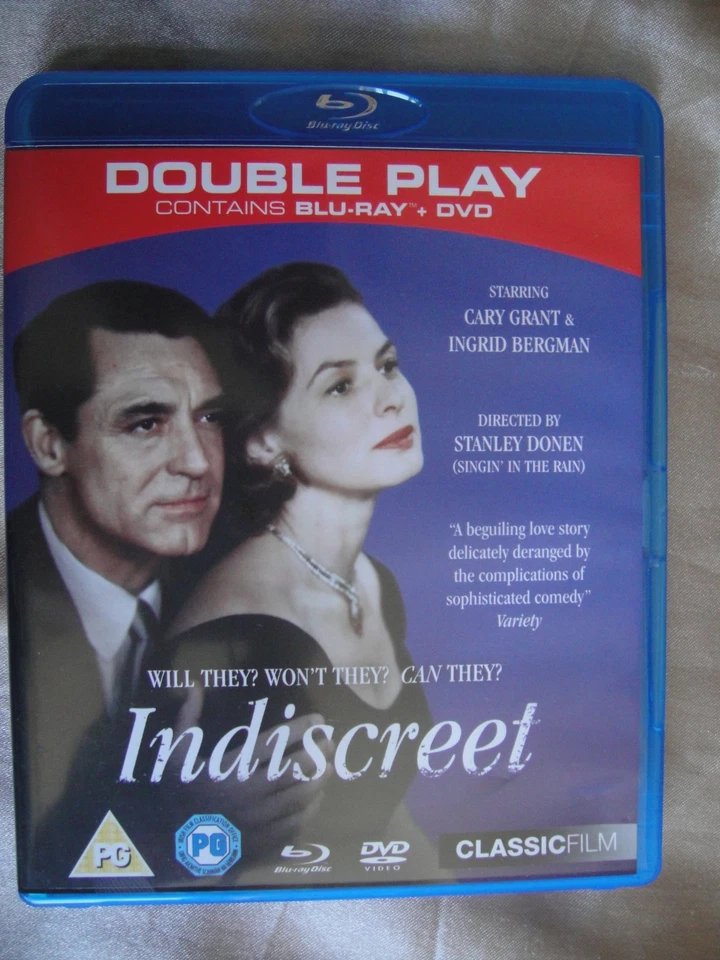 Indiscreet UK Reg B Blu-ray Cary Grant Ingrid Bergman - Image 1 of 1
