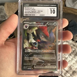 2025 Pokemon JTG EN-JOURNEY TOGETHER #185 N'S ZOROARK EX CGC 10 Low Pop 🔥 - Bild 1 von 9