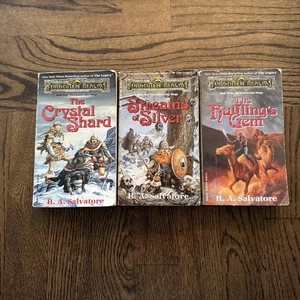 Vintage Forgotten Realms: Complete Icewind Dale Trilogy Legend of Drizzt D&D Lot - Bild 1 von 8