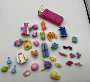 POLLY POCKET FASHION DOLL ACCESSORIES / CLOTHES / SHOES 30+ Pieces - Picture 1 of 9