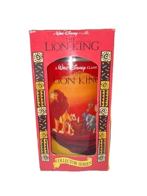 Vintage 1994 Disney Lion King Collectible Glass In Box Never Used Open Box - Image 1 of 4