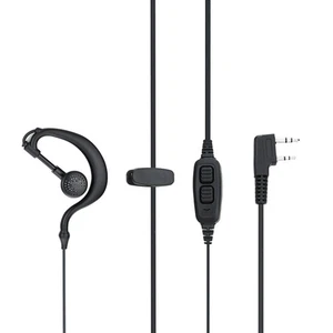 Dual PTT Headset Earphone With Microphone For Baofeng BF-UV5R UV82 UV82L UV-89 d - Picture 1 of 11