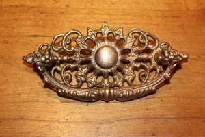 Antik verziert 4-1/2", 3"O.C. Bronzeguss Möbel Klappbügel Schubladenzug H-46 - Bild 1 von 4