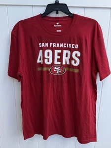 Fanatics NfL San Francisco 49ers Short Sleeve Red T Shirt Size Men's 2XL - Picture 1 of 5
