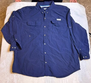 Magellan Angelhemd Herren Gr. 4XL Langarm blau belüfteter Rücken Angler Fit - Bild 1 von 13