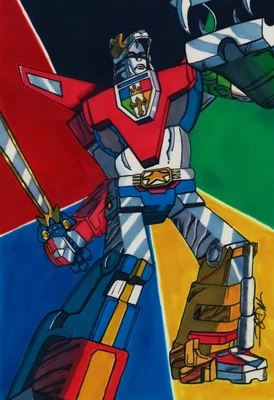 VOLTRON LEGENDARY DEFENDER, Voltron Custom Made Art Sketch Card Print! - Image 1 of 2